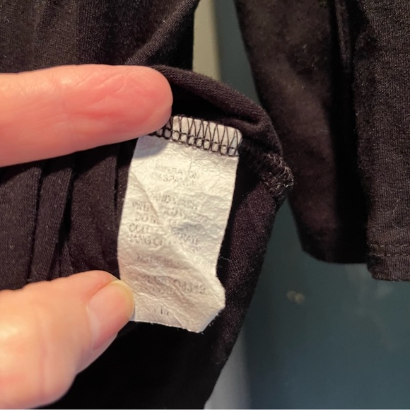 B’leev black slouchy cowl wrap pullover top. - Picture 5 of 5